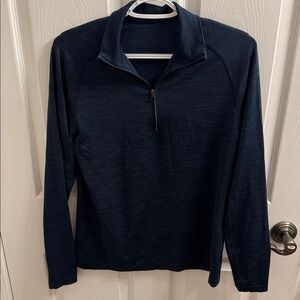 Lululemon Navy Blue Quarter-Zip Pullover